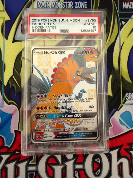 HO-OH GX SC50/SV94 Hidden Fates PSA 10