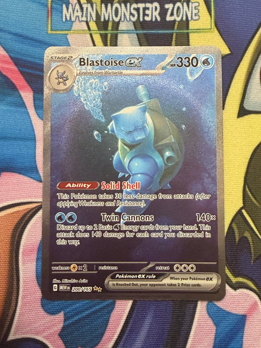 Pokémon! Blastoise ex 200/165 scarlet & violet 151