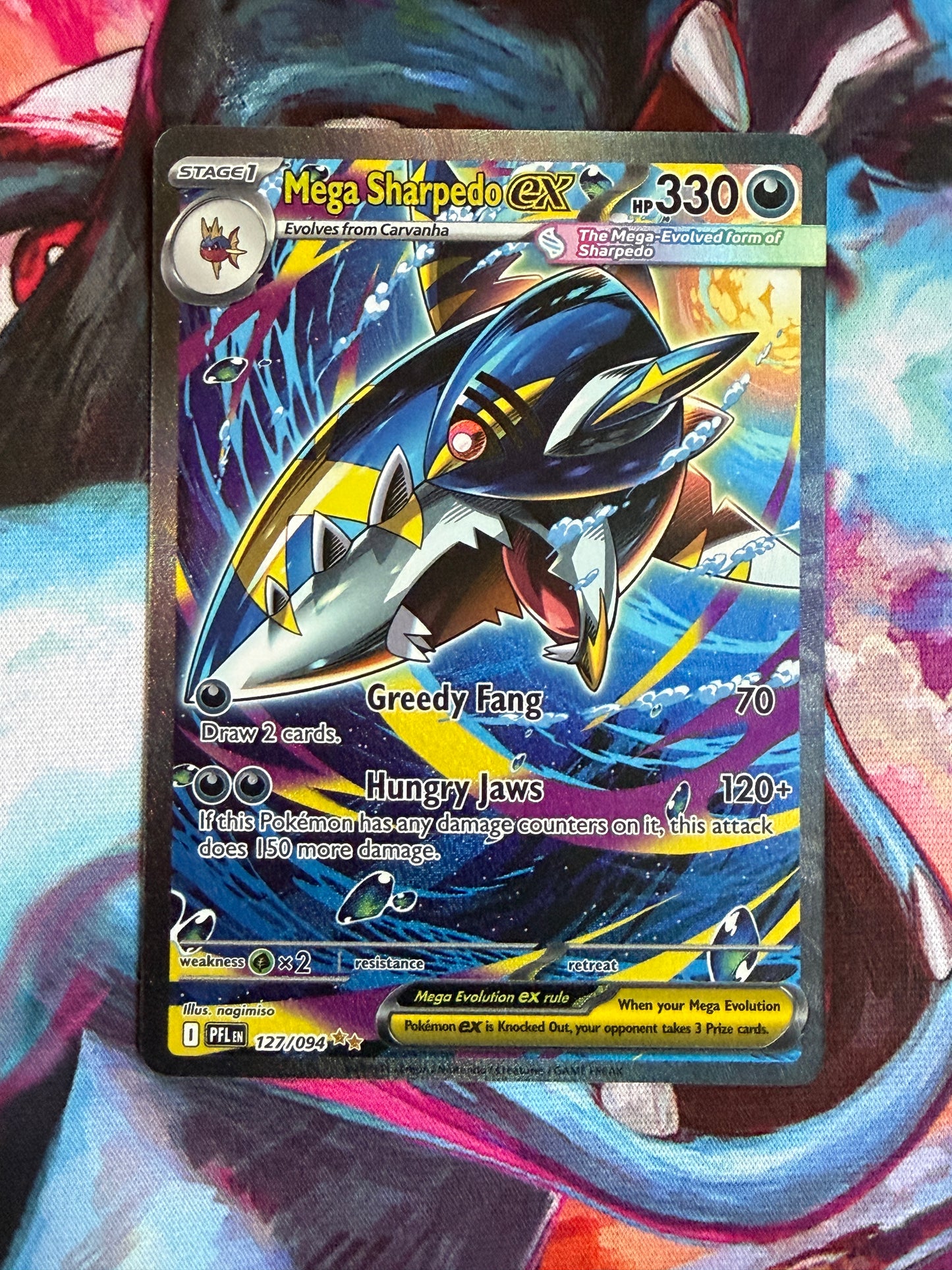 Pokemon Mega Sharpedo ex 127/94